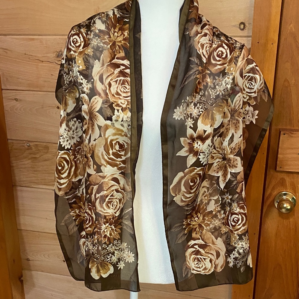 Elegant five scarf bundle from 80s-90's! - Picture 3 of 7
